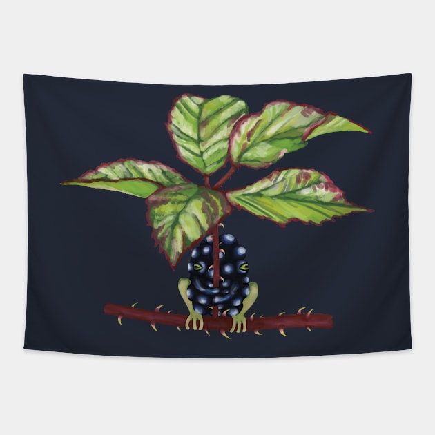 The Blackberry-Frog Tapestry by Bugs & Berries