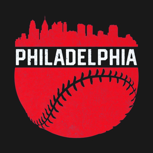 Downtown Philadelphia PA Skyline Baseball by Vigo