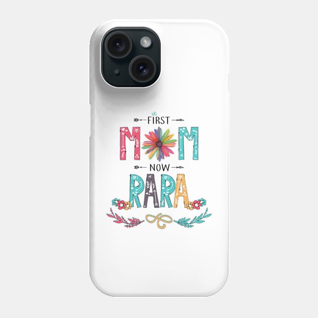 First Mom Now Rara Wildflowers Happy Mothers Day Phone Case by KIMIKA
