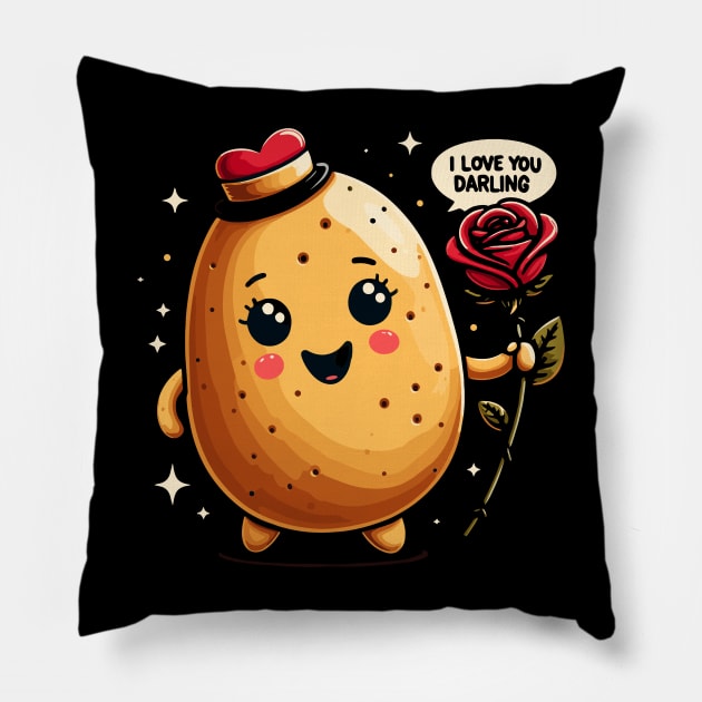 I love you darling-valentine Pillow by Rizstor