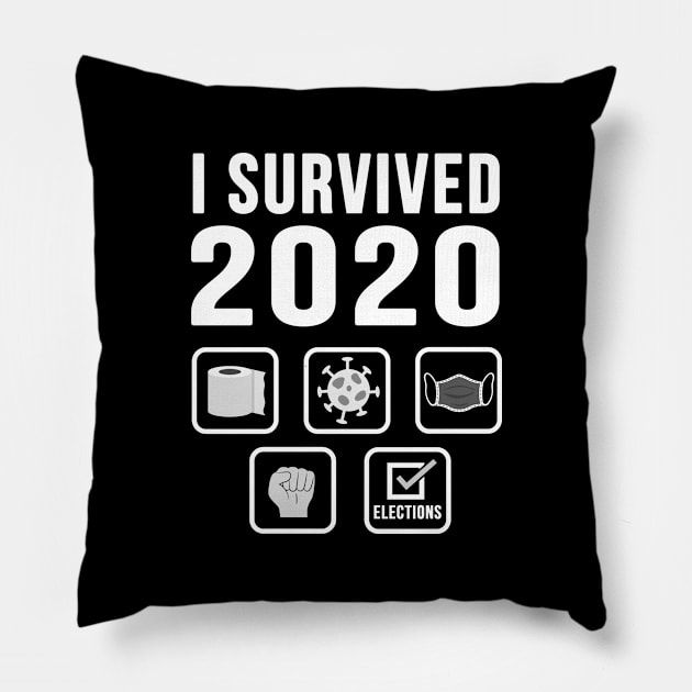 I Survived 2020 Pillow by Printadorable