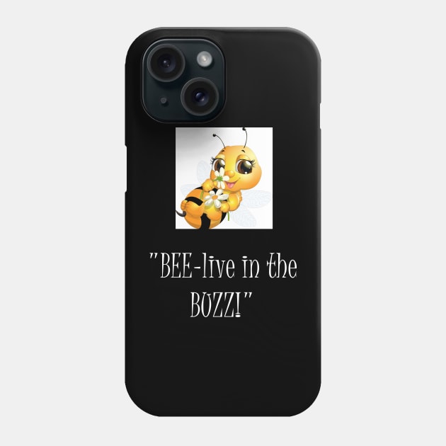 Bee funny cool witty Phone Case by Bookshelfsells 