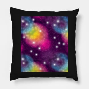 Rainbow Galaxy Pillow