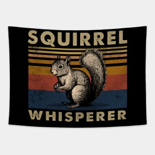 Whisker Whispers Squirrel Whisperer, Urban Nature Tee Extravaganza Tapestry