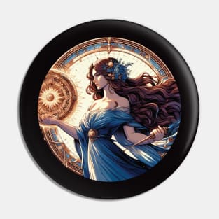 Moiraine is a Cairhienin Aes Sedai of the Blue Ajah Pin