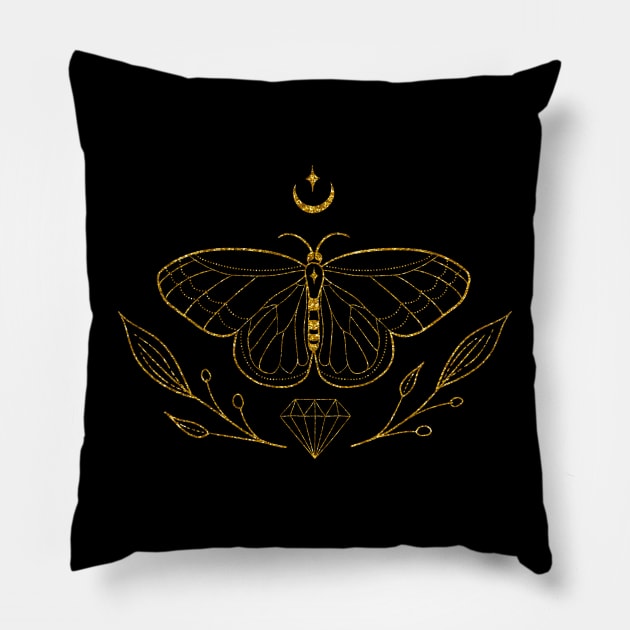Mystic Butterfly Pillow by Riel