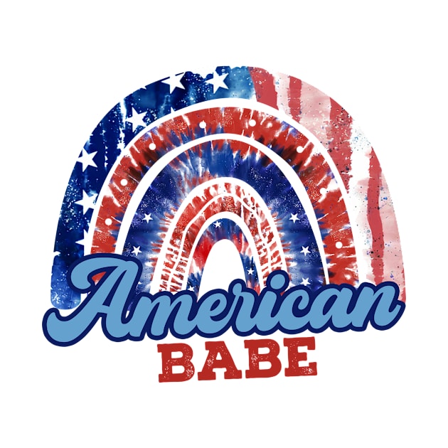 Funny 4th Of July American Babe by Banned Books Club