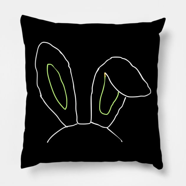 Bunny Ears Pillow by NomiCrafts