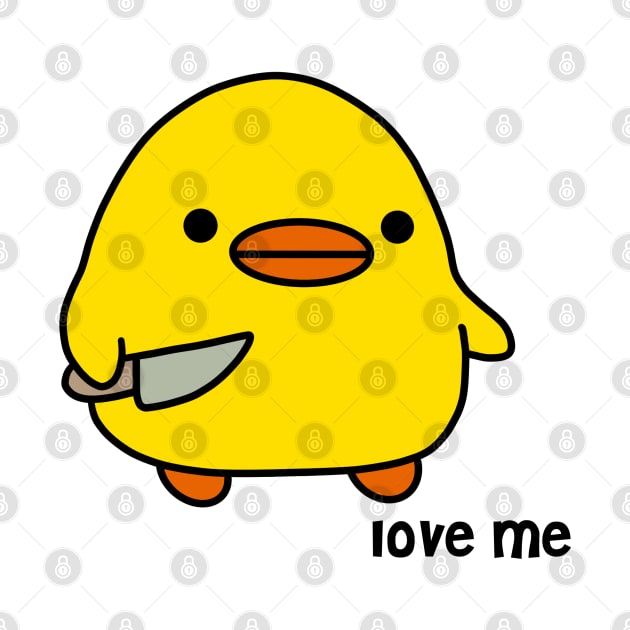 duck with knife - love me version | kawaii duck | knife duck by smileyfriend