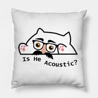 is he acoustic cat meme Pillow
