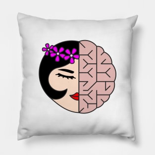 Beauty And Brains Pillow