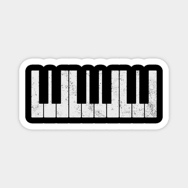 Piano Pianist Keyboard Magnet by KAWAIITEE