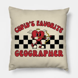 Valentine's Day Geography, Coupid's Geographer Pillow