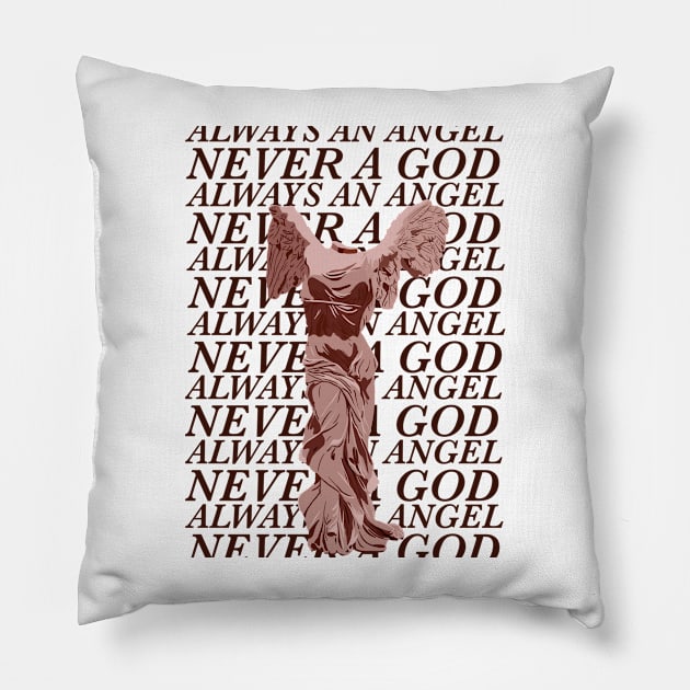 Always An Angel Burgundy Pillow by CMORRISON12345