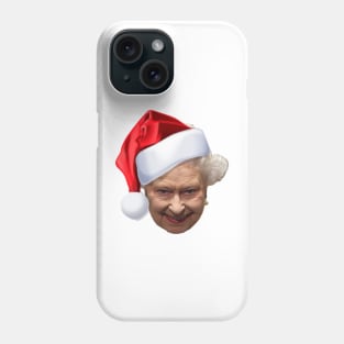 Queen Elizabeth Merry Christmas New Year design Phone Case