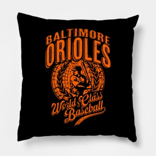 Vintage ORIOLES World Class Baseball Pillow