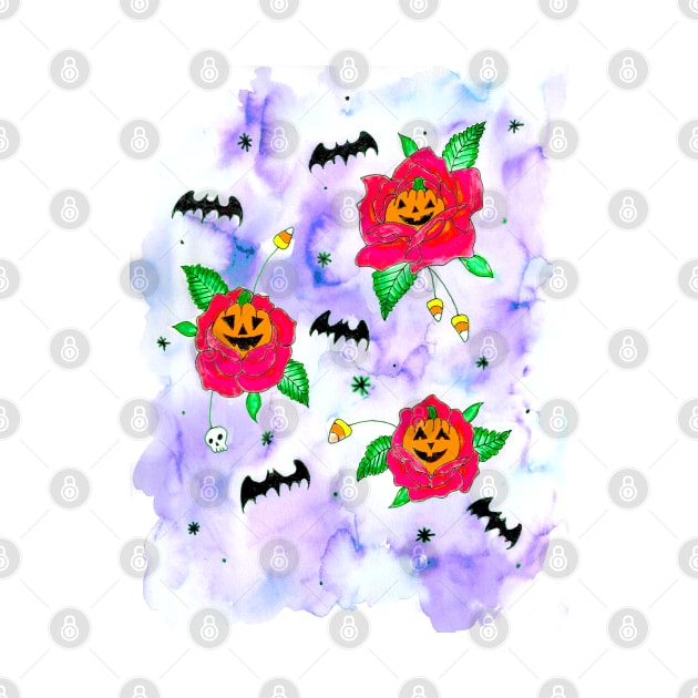 Halloween Pattern by Art of V. Cook