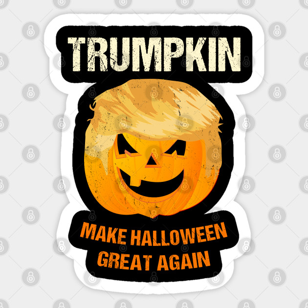 Trump Pumpkin Trump Pumpkin Sticker Teepublic