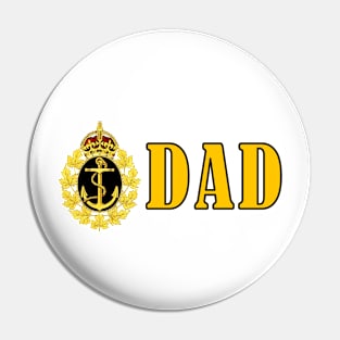 Bold design for anyone whose Mum or Dad serves in the Canadian Armed Forces Pin