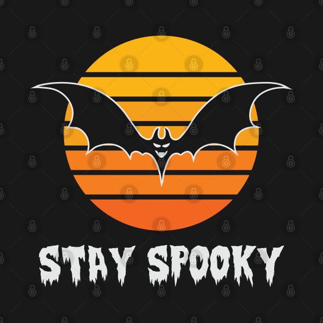 Disover Stay spooky funny bat retro Halloween T shirt - Stay Spooky Bat Halloween - T-Shirt