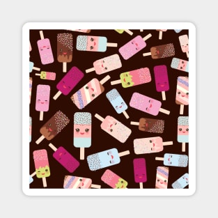 Seamless pattern ice cream (1) Magnet