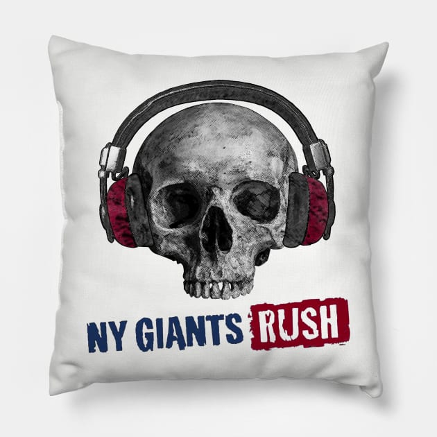 Giants Rush: Jawless Red2 Pillow by NYGiantsRush