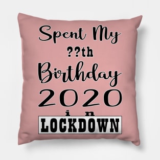 SPENT MY BIRTHDAY 2020 IN LOCK DOWN Pillow