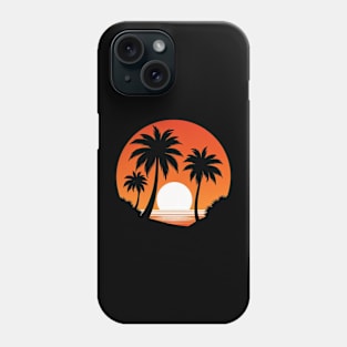 Palm Tree Sunset Phone Case