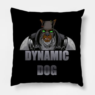 Dynamic Dog plain Pillow