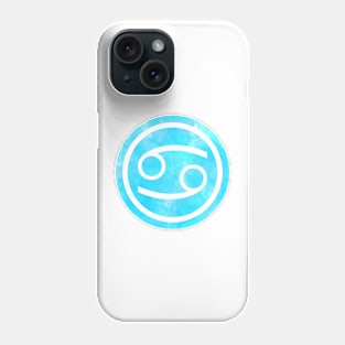 Blue Watercolor Zodiac - Cancer Phone Case