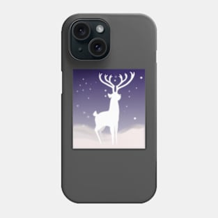 Spirit of the deep forest, snow deer, classic style, Phone Case