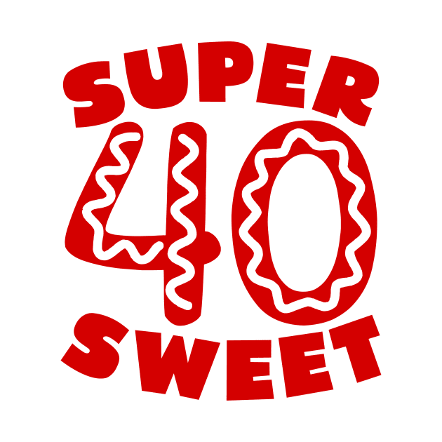 Super Sweet 40 Donut by colorsplash