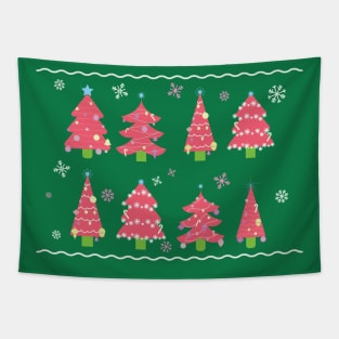 Pink Christmas Tapestry