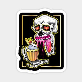 you can call me cupcake Skull Magnet