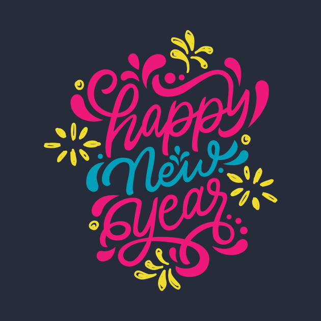 Vibrant and Festive Happy New Year by SLAG_Creative