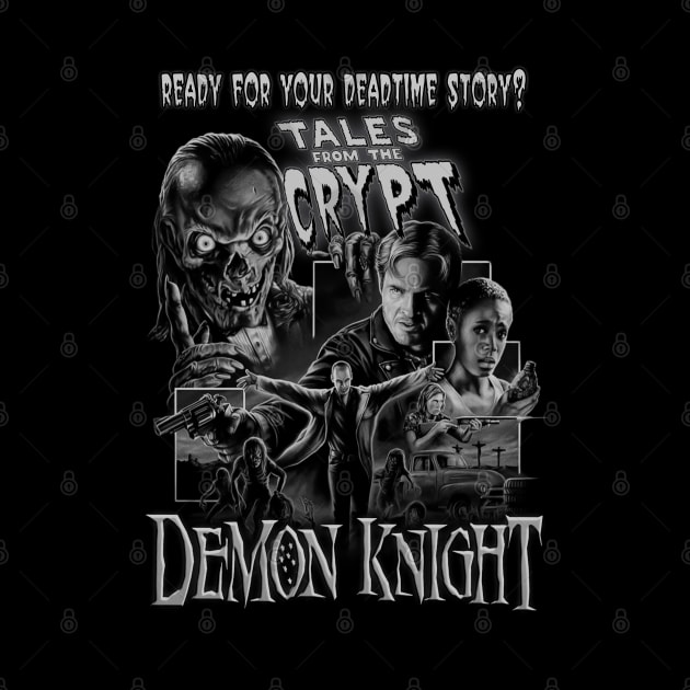 Demon Knight, Classic Horror, (Black & White) by The Dark Vestiary