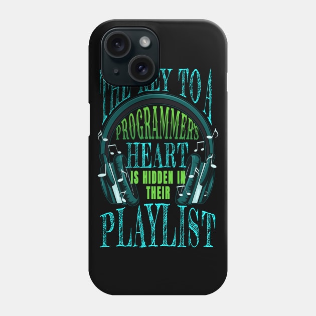 Programmer Heart Music Phone Case by jeric020290