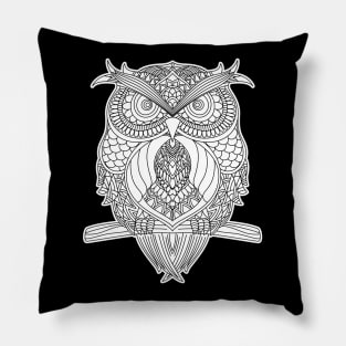 Owl Mandala Pillow
