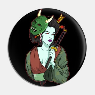 Devil Girl Zombie Gisha Pin