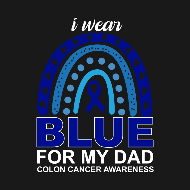 I wear blue for my dad colon cancer awareness by sopiansentor8