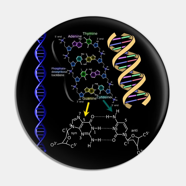 DNA Double Helix Chemical Formula Molecules Science Art Pin by Brasilia Catholic