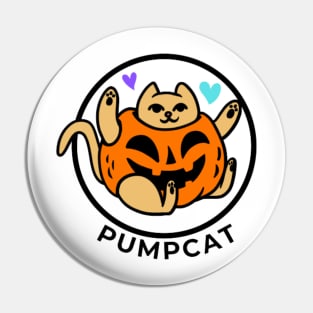 Pumpcat TShirt - Cat In Pumpkin Happy Pin