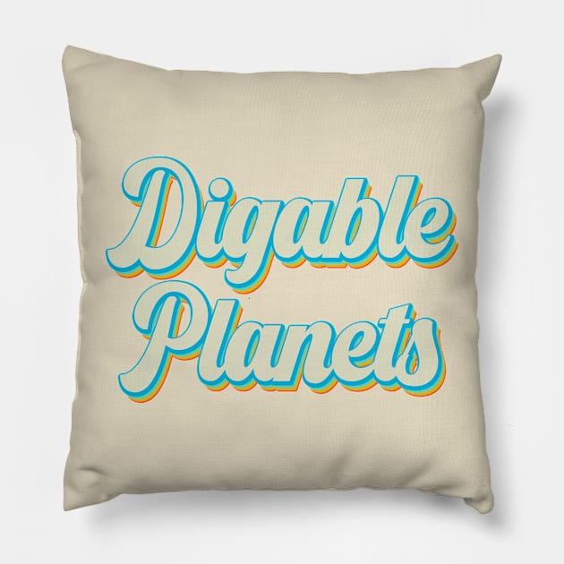 vintage color digable planets Pillow by Wizz Ventura