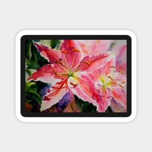 Birthday Lilies Magnet