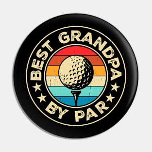 Best Grandpa By Par T Shirt For Men T-Shirt Pin