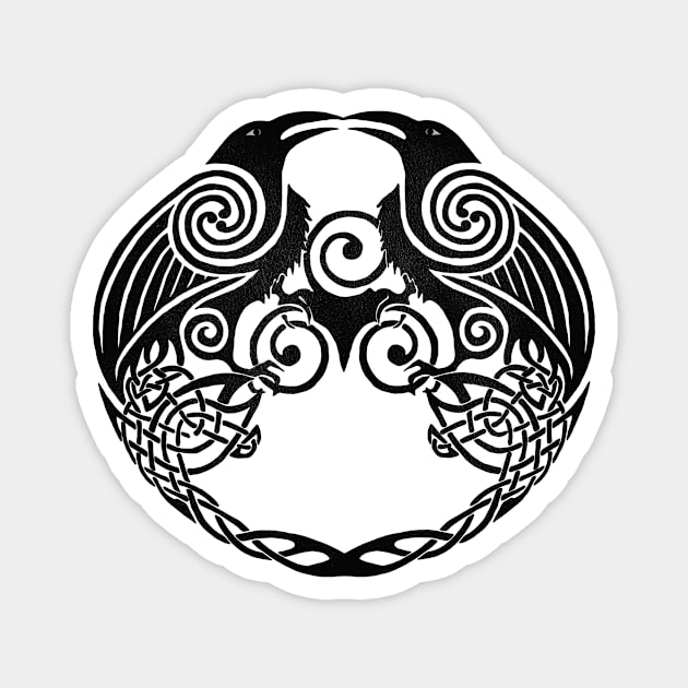 Huginn and muninn Magnet by Buy Custom Things