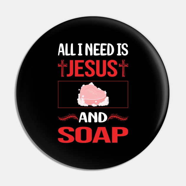 Funny Jesus Soap Pin by Happy Life