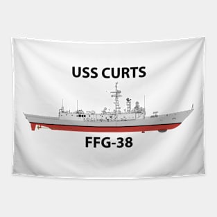 USS CURTS - FFG-38 OH PERRY CLASS Tapestry