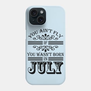 SKILLHAUSE - FLY IN JULY v2 (BLACK LETTER) Phone Case