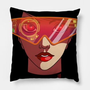 Cyberpunk Beautiful Girl - Cyberpunk gift ideas Pillow